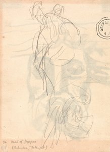 Cloaked Figure Leaping by George Romney
